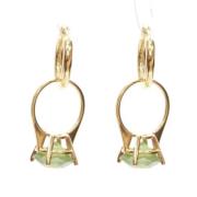 Pre-owned Metal earrings Burberry Vintage , Yellow , Dames