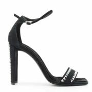 Pre-owned Leather heels Giuseppe Zanotti Pre-owned , Black , Dames