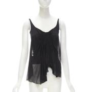 Pre-owned Polyester tops Gucci Vintage , Black , Dames