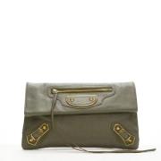 Pre-owned Leather balenciaga-bags Balenciaga Vintage , Green , Dames