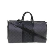 Pre-owned Canvas louis-vuitton-bags Louis Vuitton Vintage , Gray , Dam...