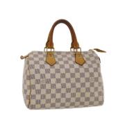 Pre-owned Canvas handbags Louis Vuitton Vintage , Beige , Dames