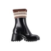 Pre-owned Rubber boots Chloé Pre-owned , Black , Dames