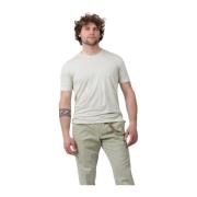 Klassieke Crew Neck T-Shirt Gran Sasso , Beige , Heren