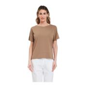 Giro Box T-Shirt Trendy Design Alpha Studio , Brown , Dames