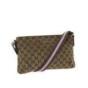 Pre-owned Canvas gucci-bags Gucci Vintage , Beige , Dames