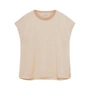 Stijlvolle T-Shirt voor Vrouwen Elena Mirò , Beige , Dames