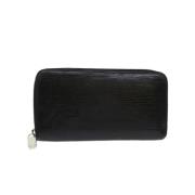 Pre-owned Canvas wallets Louis Vuitton Vintage , Black , Dames