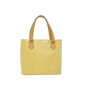 Pre-owned Leather handbags Louis Vuitton Vintage , Yellow , Dames