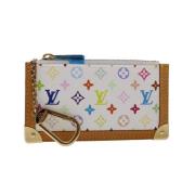 Pre-owned Canvas wallets Louis Vuitton Vintage , White , Dames