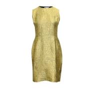 Pre-owned Fabric dresses Oscar De La Renta Pre-owned , Yellow , Dames