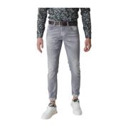 Slim-Fit Ritchie Jeans Dondup , Gray , Heren