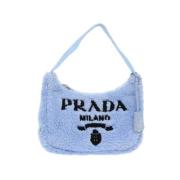 Pre-owned Fur handbags Prada Vintage , Blue , Dames