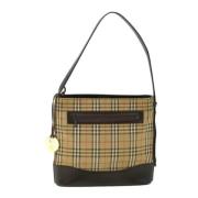 Pre-owned Canvas shoulder-bags Burberry Vintage , Beige , Dames