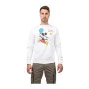 Mickey Padel Sweatshirt MC2 Saint Barth , White , Heren