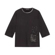 Stijlvolle Shirt Elena Mirò , Black , Dames