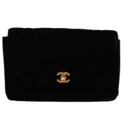 Pre-owned Cotton chanel-bags Chanel Vintage , Black , Dames