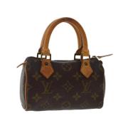 Pre-owned Canvas handbags Louis Vuitton Vintage , Brown , Dames