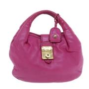 Pre-owned Leather handbags Miu Miu Pre-owned , Pink , Dames