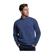 Melange Hammer Mouwloze Crewneck Altea , Blue , Heren