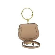 Pre-owned Leather handbags Chloé Pre-owned , Beige , Dames