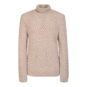 Lardini wollen blend geween gebreide Coltrui Lardini , Beige , Heren