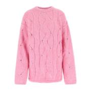 Round-neck Knitwear LOW Classic , Pink , Dames