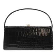 Pre-owned Leather handbags Versace Pre-owned , Black , Dames