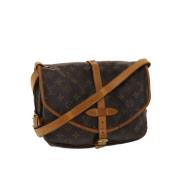 Pre-owned Canvas louis-vuitton-bags Louis Vuitton Vintage , Brown , Da...