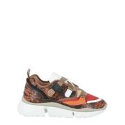 Pre-owned Leather sneakers Chloé Pre-owned , Multicolor , Dames