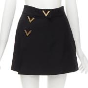 Pre-owned Wool bottoms Valentino Vintage , Black , Dames