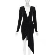Pre-owned Velvet dresses Alexandre Vauthier Pre-owned , Black , Dames