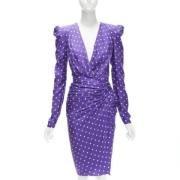 Pre-owned Silk dresses Alexandre Vauthier Pre-owned , Purple , Dames