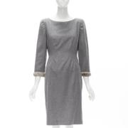 Pre-owned Wool dresses Valentino Vintage , Gray , Dames