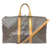 Tweedehands Coated Canvas Schoudertas Louis Vuitton Vintage , Brown , ...