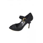 Pre-owned Sandalen Manolo Blahnik Pre-owned , Black , Dames