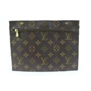 Tweedehands koppeling Louis Vuitton Vintage , Brown , Dames