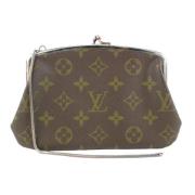 Tweedehands koppeling Louis Vuitton Vintage , Brown , Dames