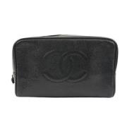 Gebruikte koppeling, Italiaans gemaakt, 9 lengte Chanel Vintage , Blac...