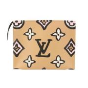 Tweedehands koppeling Louis Vuitton Vintage , Beige , Unisex