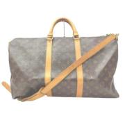 Tweedehands Canvas Monogram Tas Louis Vuitton Vintage , Brown , Unisex