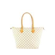 Pre-owned Draagtas Louis Vuitton Vintage , White , Dames