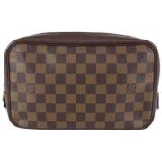 Tweedehands koppeling Louis Vuitton Vintage , Brown , Dames