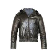 Pre-owned Leather outerwear Givenchy Pre-owned , Brown , Dames