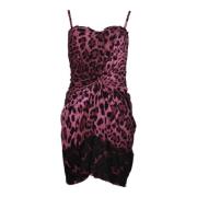 Pre-owned Silk dresses Dolce & Gabbana Pre-owned , Pink , Dames