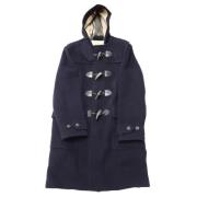 Pre-owned Wool outerwear Burberry Vintage , Blue , Dames