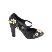 Pre-owned Canvas heels Dolce & Gabbana Pre-owned , Black , Dames