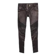 Pre-owned Leather bottoms Balmain Pre-owned , Black , Dames