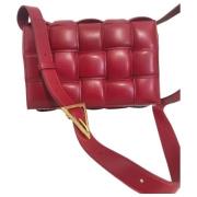 Pre-owned Leather shoulder-bags Bottega Veneta Vintage , Red , Dames