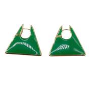 Pre-owned Yellow Gold earrings Bottega Veneta Vintage , Green , Dames